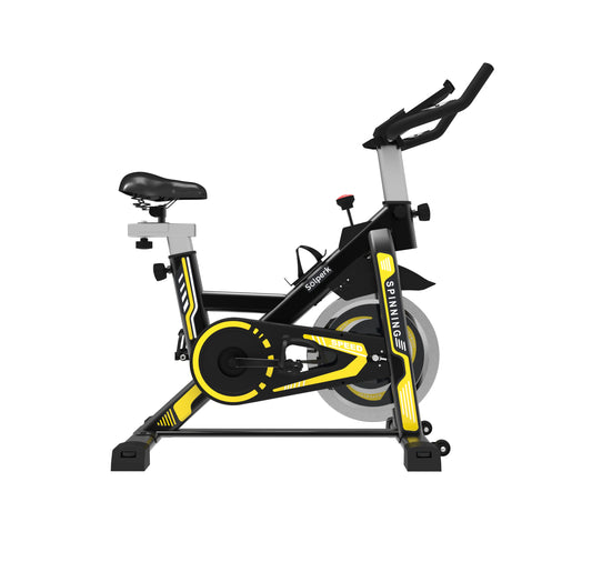 Bicicleta Spinning Profissional Roda 15kg Inércia Treino Suporta 120kg